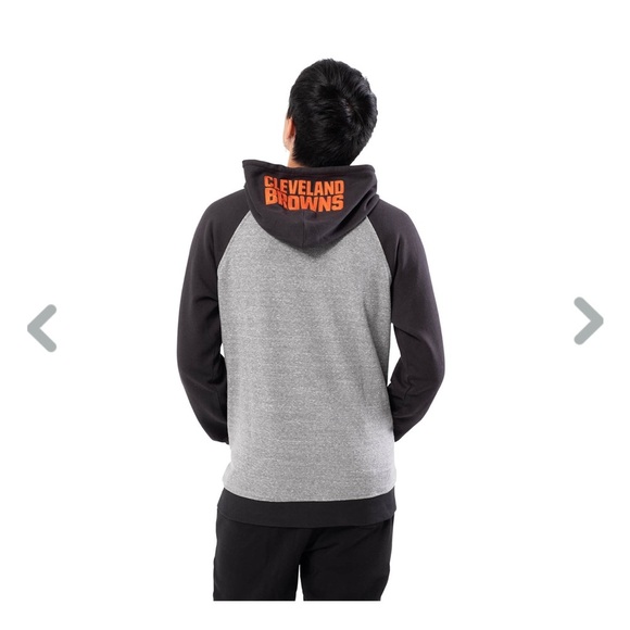 - NFL CLEVELAND BROWNS MEN'S FULL ZIP HOODIE. Size medium - Picture 1 of 12